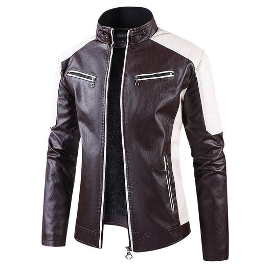 Abrigo de Cuero para Hombre con Forro Polar - Estilo Europeo Otoño Invierno - Image 8