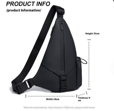 Bolsa Pecho Motociclista Derm Men Triangle - Crossbody Versátil - Image 33