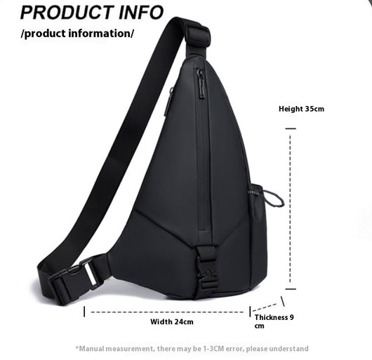 Bolsa Pecho Motociclista Derm Men Triangle - Crossbody Versátil - Image 33