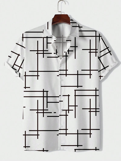 Camisa Casual de Hombre con Rayas Estampadas - Image 23