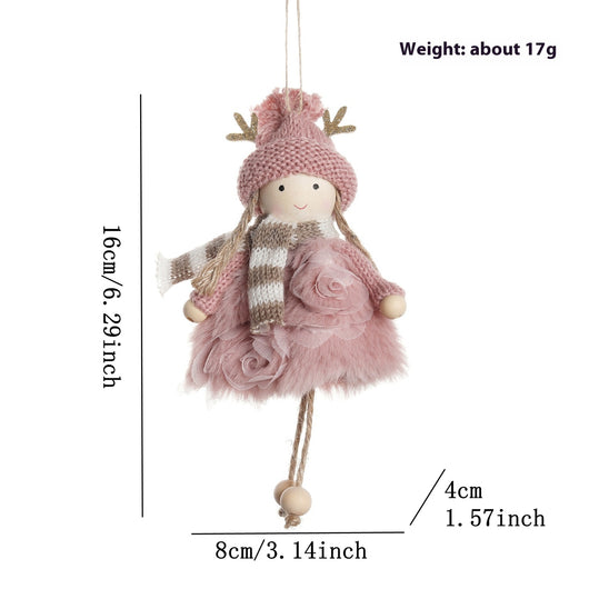 Muñeca Decorativa Navideña con Astas y Alas de Ángel - Image 7