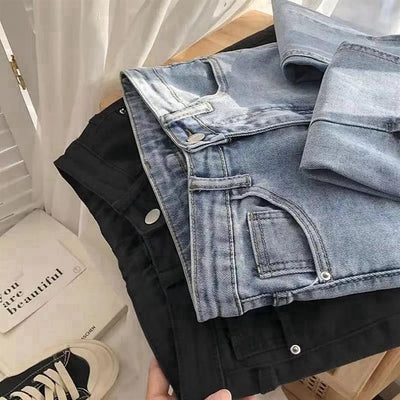 Jeans de Cintura Alta con Abertura en el Ruedo para Mujer - Image 17