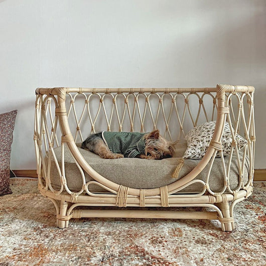 Cama para Mascotas de Ratán Tejido a Mano - Sofá Cómodo para Perros - Image 13