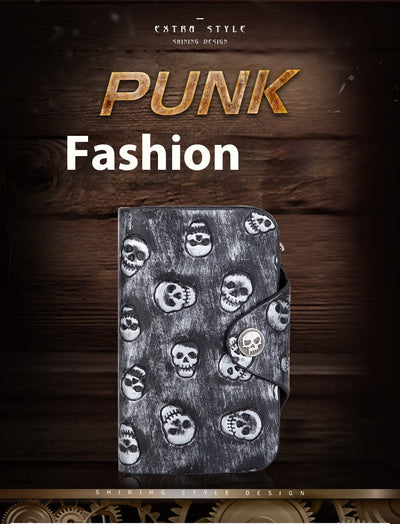 Cartera Punk Rock con Calavera y Cadena Antirrobo - Image 10