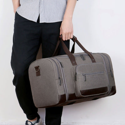 Bolsa de Viaje Grande Multiusos en Lona - Maleta de Mano Deportiva Unisex - Image 10