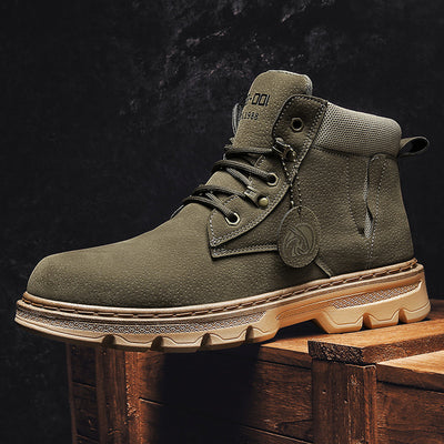 Botas Cortas de Cuero Estilo Británico con Alzada - Image 2