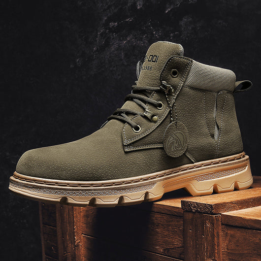 Botas Cortas de Cuero Estilo Británico con Alzada - Image 2