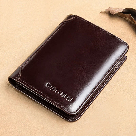 Billetera Vertical Tri-fold de Cuero Mate para Hombre - Image 33