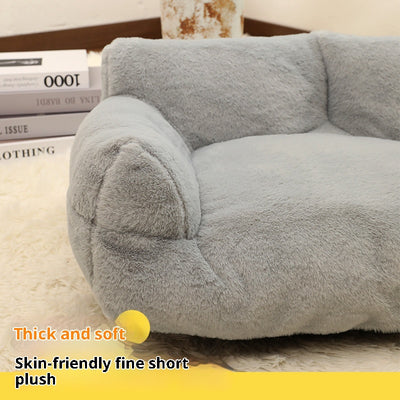 Sofá Cama Felpa Extragrande para Mascotas y Conejos - Image 12