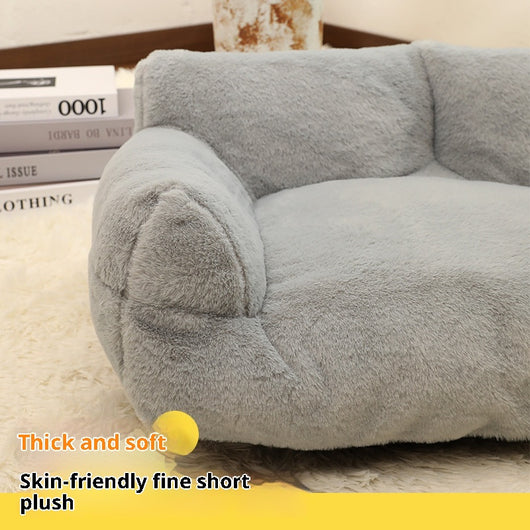 Sofá Cama Felpa Extragrande para Mascotas y Conejos - Image 12