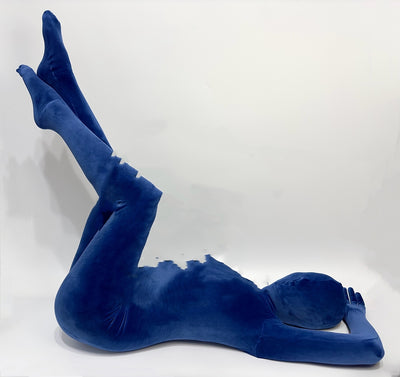 Medias Ajustadas Azul Stretch con Textura Suave - Image 7