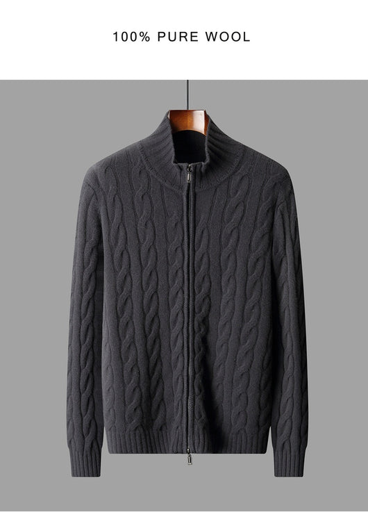 Abrigo de Punto con Cierre Innovador para Hombre - Image 11