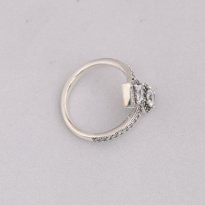 Anillo de Diamante en Plata 925 Estilo Europa y Estados Unidos - Image 3