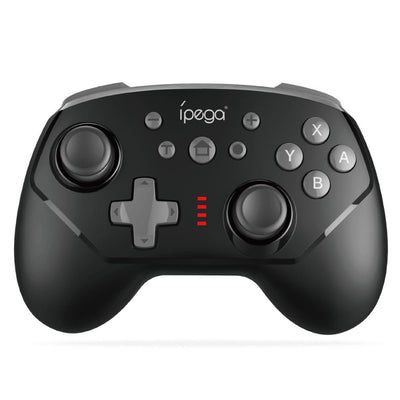Black ipega wireless gamepad with gray joysticks, D-pad, and action buttons (X, Y, A, B) for gaming. - Image 3