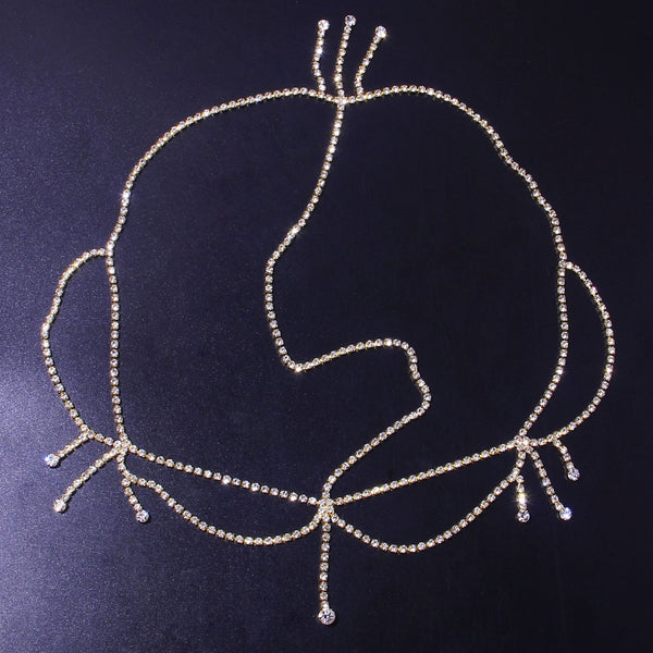 Tocado Nupcial con Cristales y Borlas - Joyería para el Cabello de Novia - Image 5
