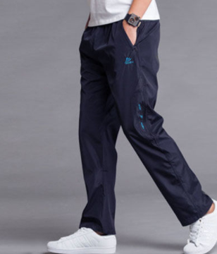 Pantalones rectos de poliéster para hombre - Estilo casual moderno - Image 2