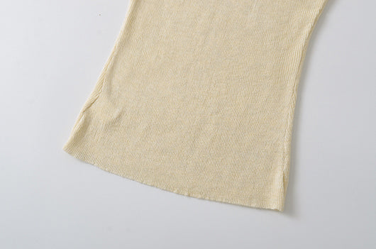 Blusa Ajustada de Lana Estilo Europeo - Cuello Redondo Liso y Elástico - Image 29