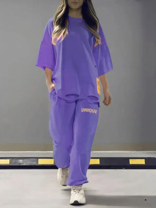 Conjunto de Dos Piezas: Playera Oversized y Pantalón Holgado - Image 23