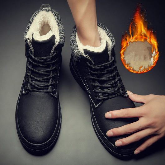 Botas de Invierno para Hombre con Forro de Cachemira - Calor Extremo - Image 3