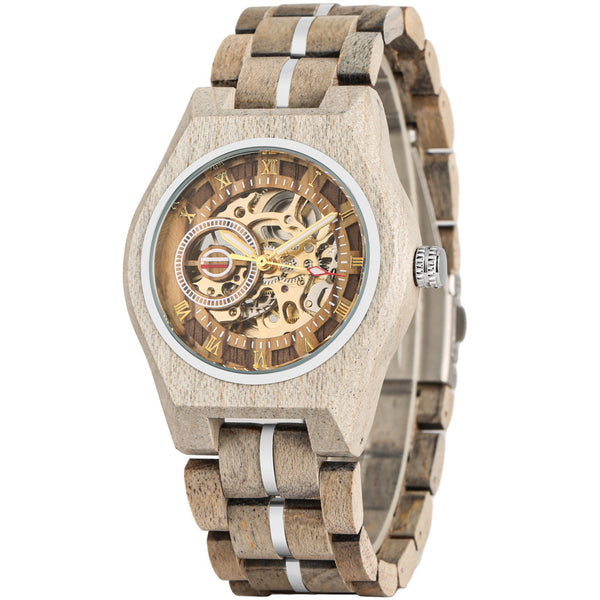 Reloj Automático para Hombre con Esfera Calada de Estilo Romano