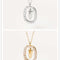 Women's Light Luxury Alphabet Sterling Plateado Collarbone Necklace V Dorado