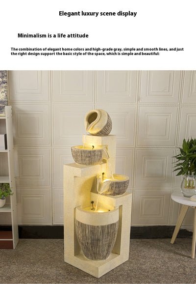 Fuente de Agua Decorativa con Humidificador para Sala de Estar - Image 31