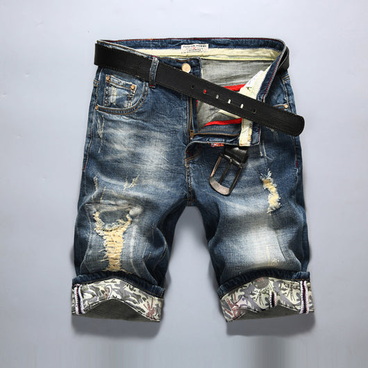 Shorts Vaquero Elástico Slim Fit Hombre - Corte Recto Cómodo - Image 7