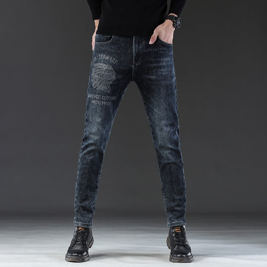 Pantalones Casuales Slim Fit con Tela Elástica para Hombre - Image 4
