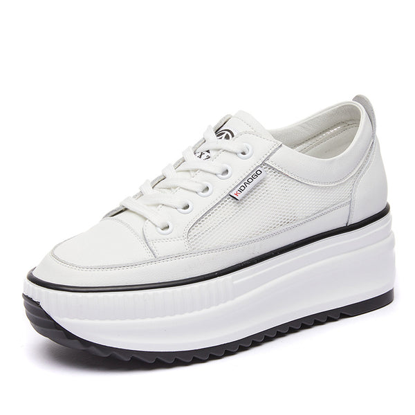 Zapatos Plataforma Transpirables con Malla de Arroz - Estilo Moderno