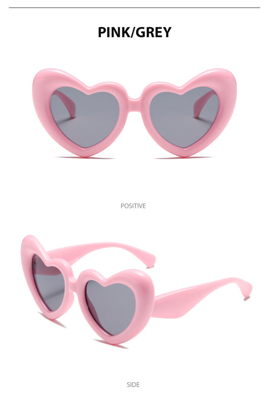 Gafas de Sol Forma de Corazón Marco Grueso Amor - Image 22