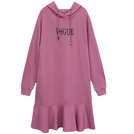 Vestido Suelto de Manga Larga para Talla Grande - Image 6