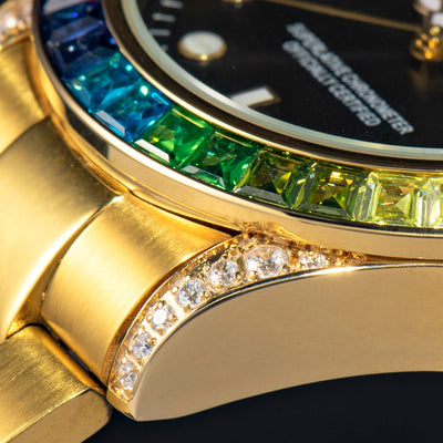 Reloj de Acero Inoxidable para Hombre con Diamantes y Esfera Luminosa - Image 6
