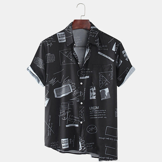 Camisa Cardigan Hawaiana de Algodón y Lino para Hombre - Image 2