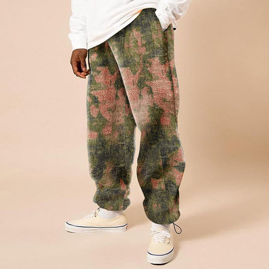 Pantalones Sueltos Estampados Cintura Media para Hombre - Colección Otoño