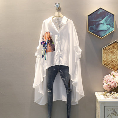 Camisa Casual Mujer con Parches de Moda - Manga Corta y Cuello Solapa - Image 12