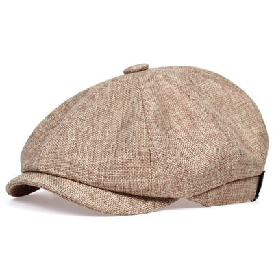 Gorra Octagonal de Lino Transpirable para Hombre - Primavera y Verano - Image 13