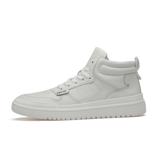 Tenis Altos de Cuero Coreanos para Hombre - Estilo Urbano Deportivo - Image 2