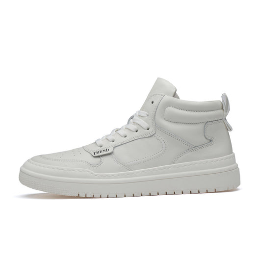 Tenis Altos de Cuero Coreanos para Hombre - Estilo Urbano Deportivo - Image 2