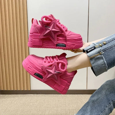 Tenis Blancos Plataforma Casual Versátiles para Mujer - Image 3