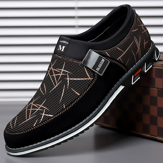 Zapatos de Cuero Talla Grande con Estampados Coloridos - Cómodos sin Cordones