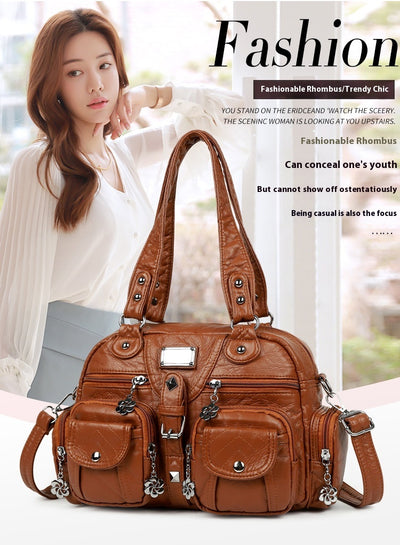 Bolso Mensajero Retro Vintage Estilo Europeo Americano para Mujer - Image 10