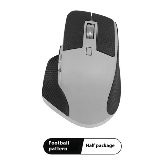 Red and black anti-slip sticker set with geometric and text patterns for Logitech MX Master 3s mouse. - Image 11