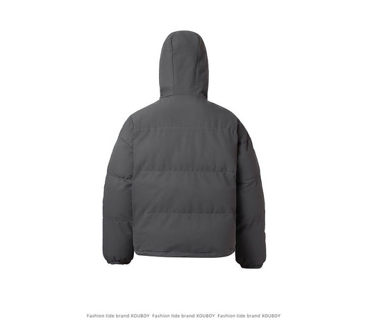Chamarra Hoodie de Algodón Liso Estilo Americano - Image 21