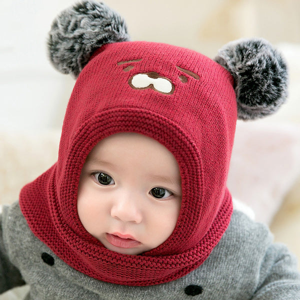Gorros de Lana Gruesa para Bebés y Niños Pequeños - Abrigo Térmico