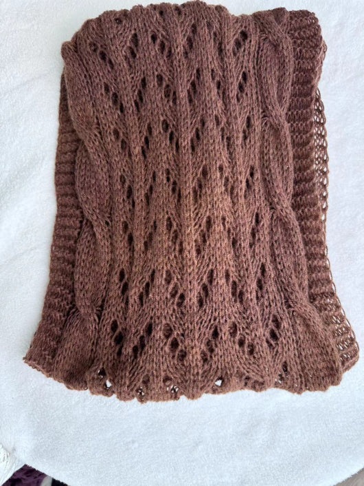 Chal Tejido Cálido Otoño-Invierno con Mangas Caladas para Mujer - Image 22