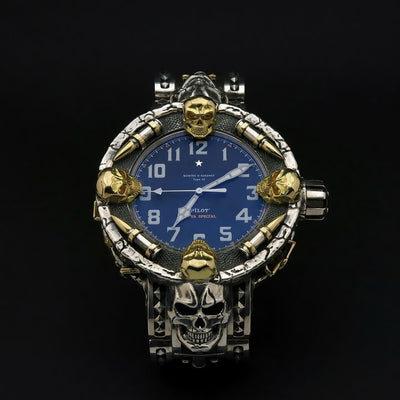 Reloj Electrónico Calavera con Correa de Resina Artesanal - Image 2