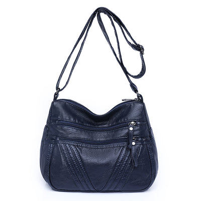 Bolso Bandolera de Cuero Suave para Mujer con Múltiples Compartimentos - Image 11