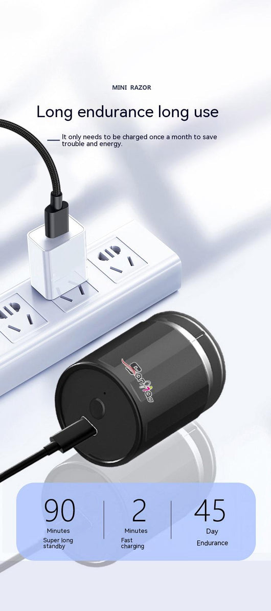 Afeitadora Eléctrica Mini Recargable para Hombres - Image 11
