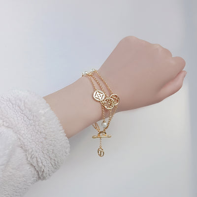Pulsera Doble Hueco Efecto Volumen