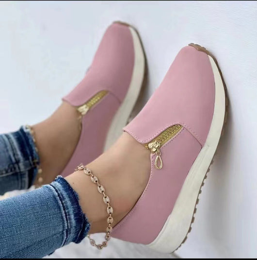 Zapatillas Deportivas para Mujer con Cierre de Cremallera y Punta Fina - Image 8